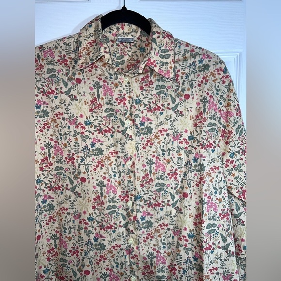 OXFORD SHIRT CO. Womens 100% Cotton Floral Liberty Long SleeveShirt Sz 10 - Picture 2 of 12